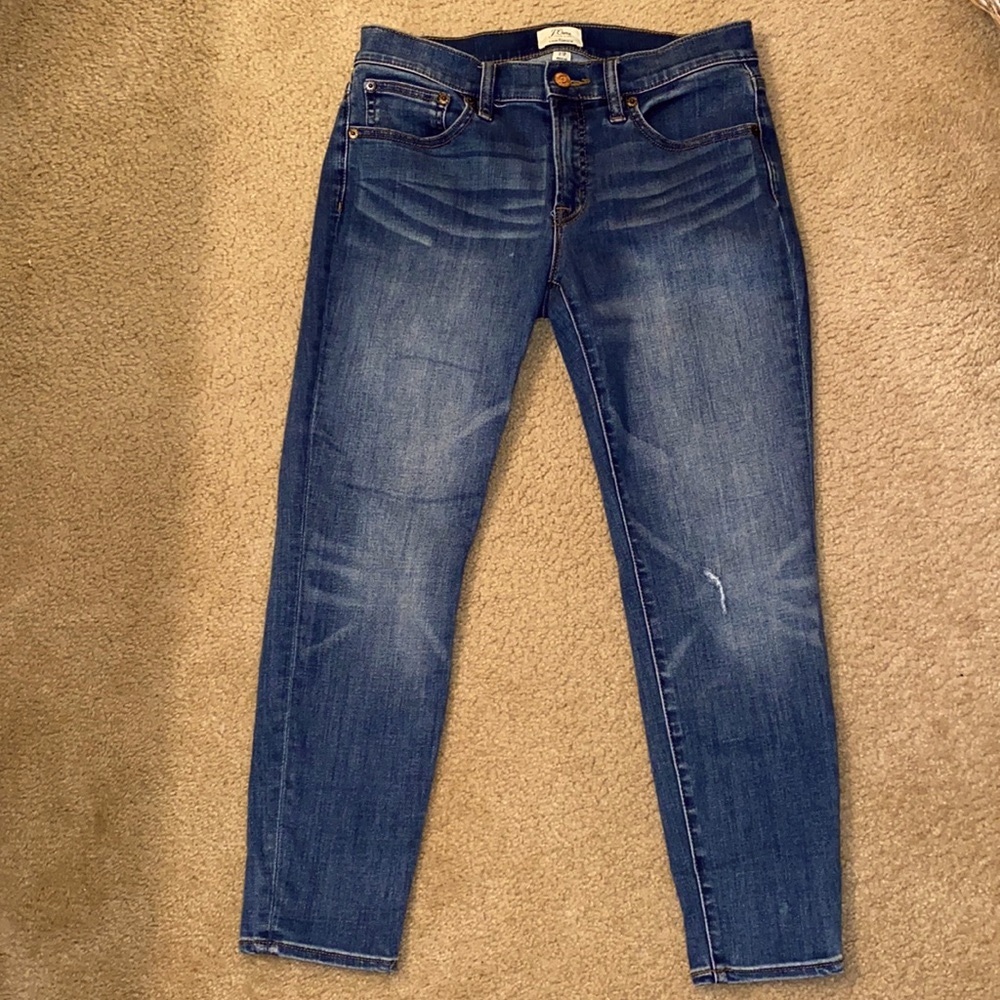 Petite J.Crew 8” Toothpick Skinny Jeans